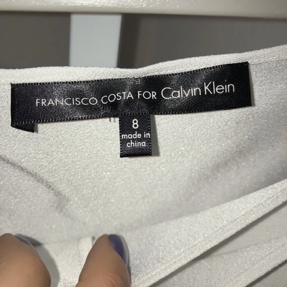 Francisco Costa for Calvin Klein White Dress - size 8 - Picture 3 of 6